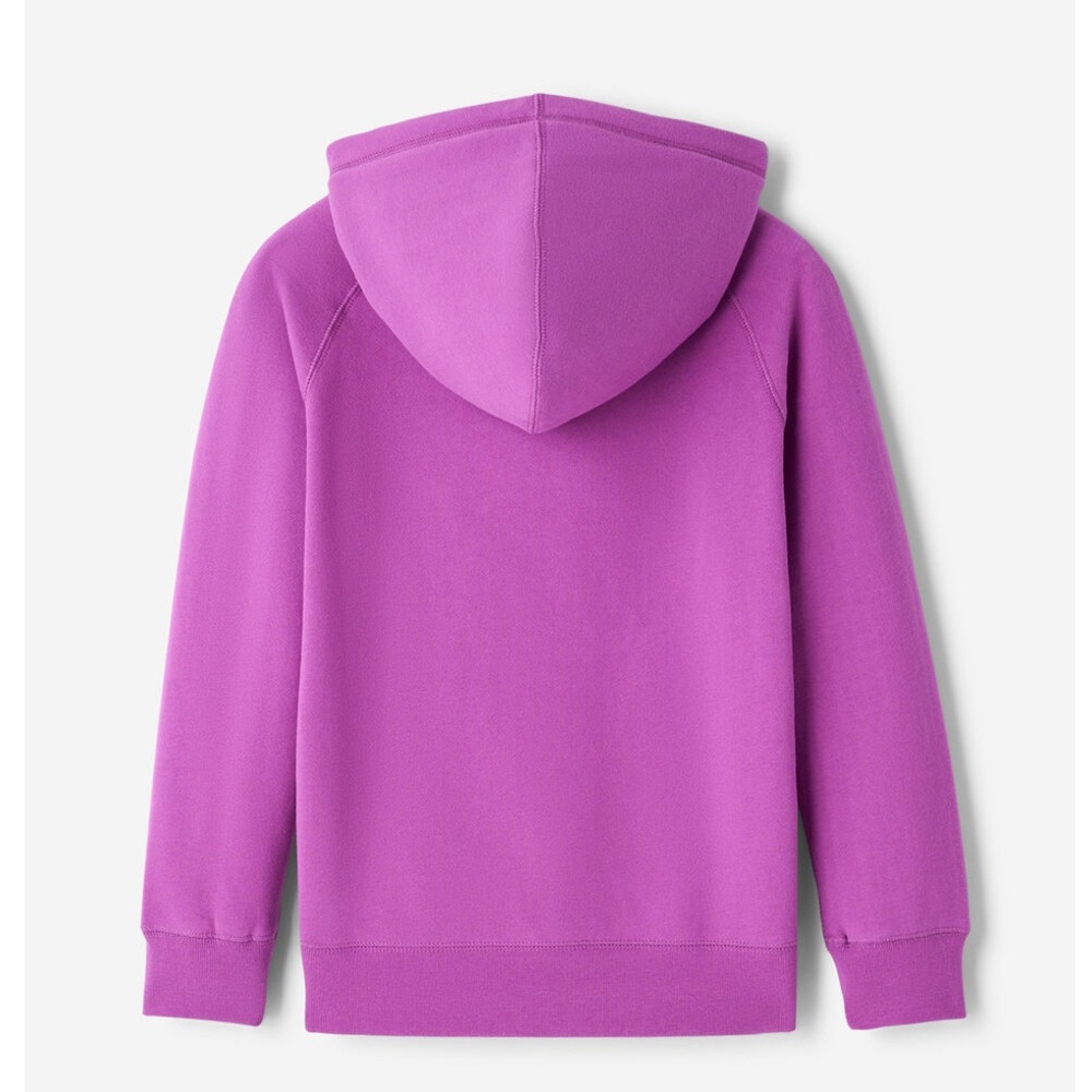 Roots Magenta Hoodie with White Beaver Emblem. - Picture 2 of 4